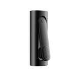 PAX Flow Onyx Premium Vaporizer mit halb geöffneter Heizkammer links
