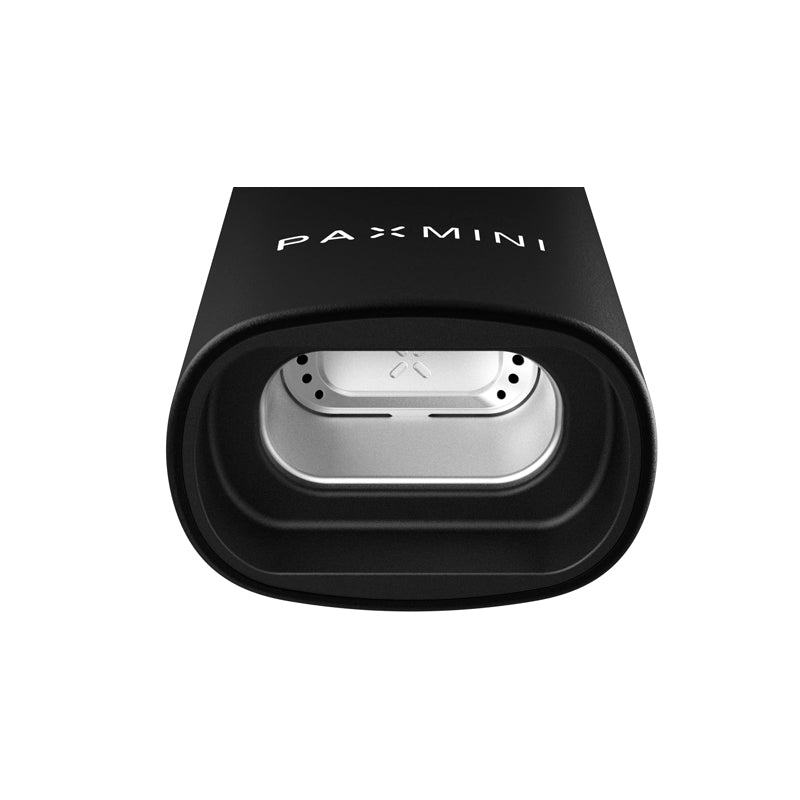 PAX Mini Onyx Premium Vaporizer mit geöffneter Dampfkammer