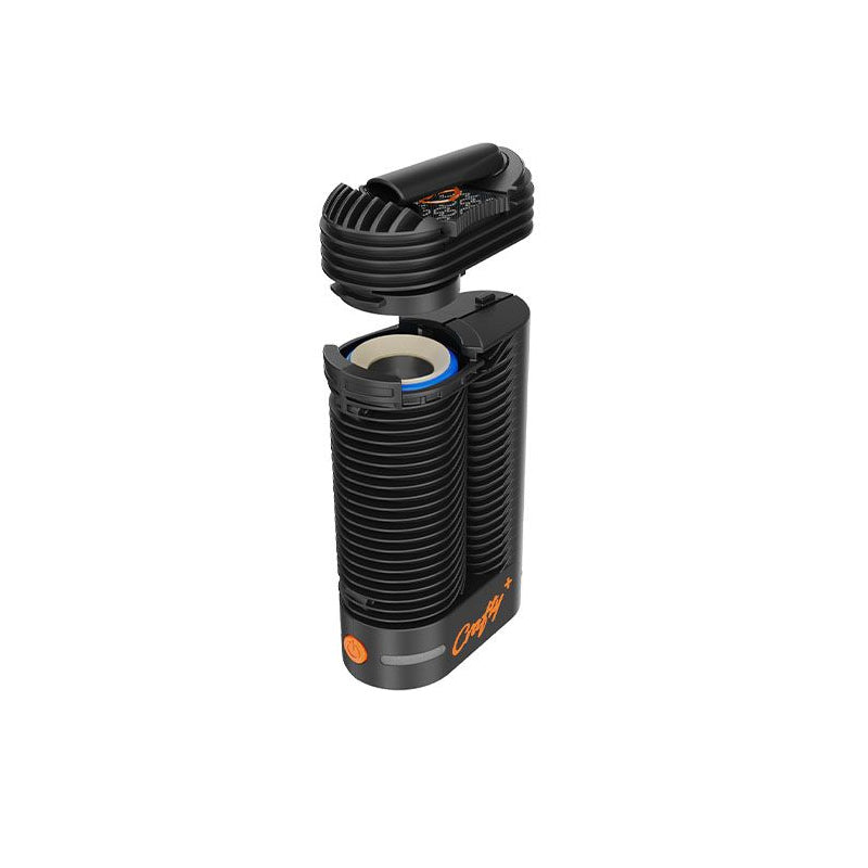 Storz & Bickel Crafty+ Vaporizer geöffnet mit sichtbarer Füllkammer