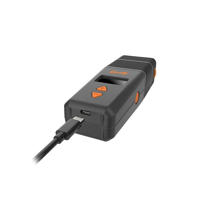 Detailansicht des Storz & Bickel Venty Vaporizers mit USB-C Anschluss