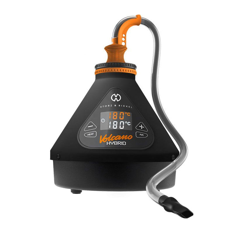 Storz & Bickel Volcano Hybrid Onyx mit Schlaucheinheit in der Frontansicht