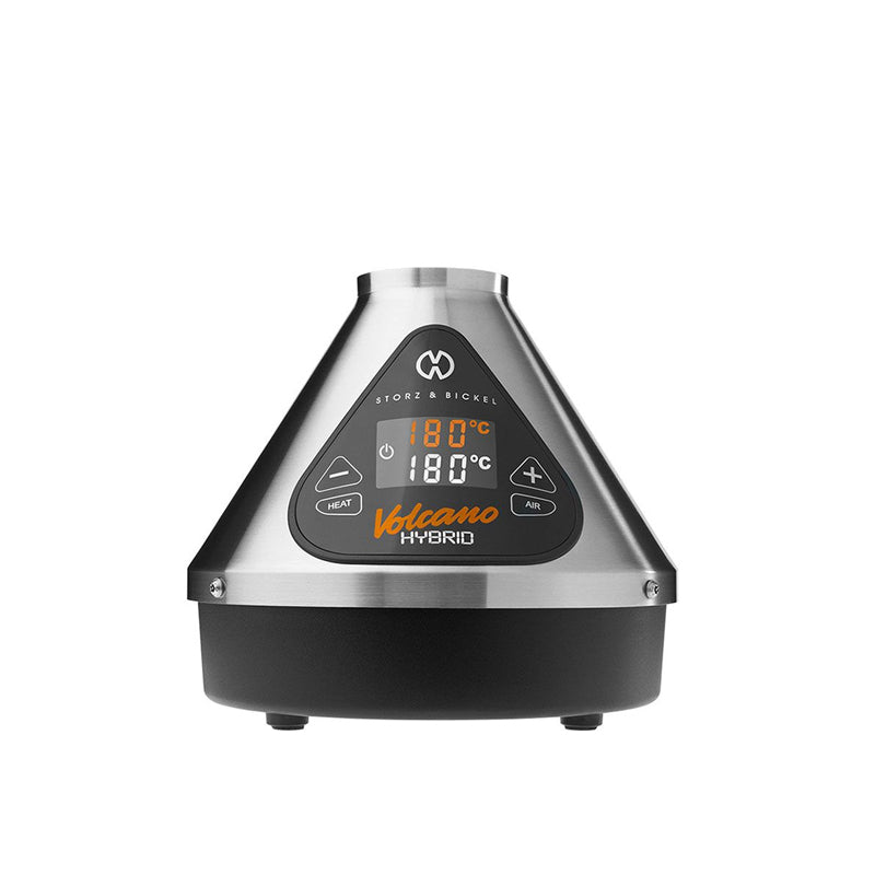 Storz & Bickel Volcano Hybrid Silver Frontansicht mit Display